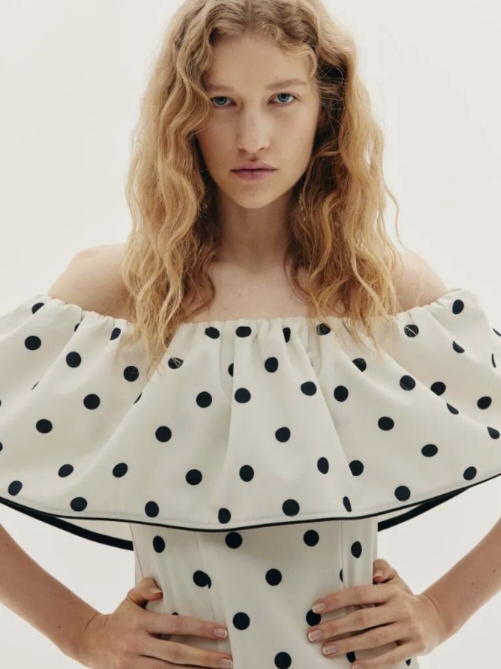 H&M Off the shoulder polka dot dress - BNWT